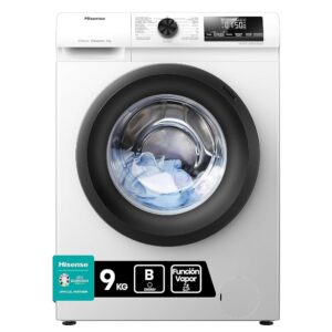 Lavadora Hisense 9 Kg con Vapor 1400 rpm