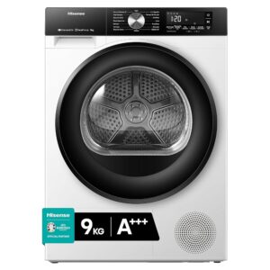 Secadora Hisense 9 kg, Auto Dry, Blanco